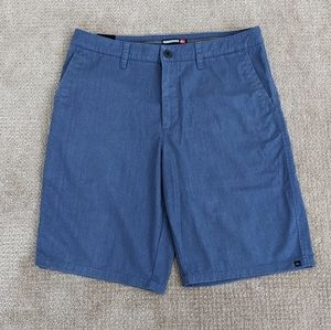 Quicksilver Flat Front Shorts Blue Men's Size 34